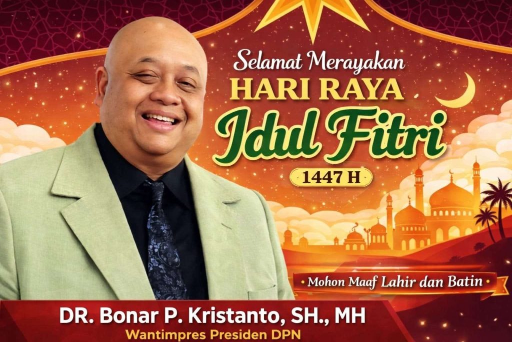Bonar P Krisnanto Ucapkan Selamat Lebaran 1447 H Serukan Kedamaian dan Keharmonisan