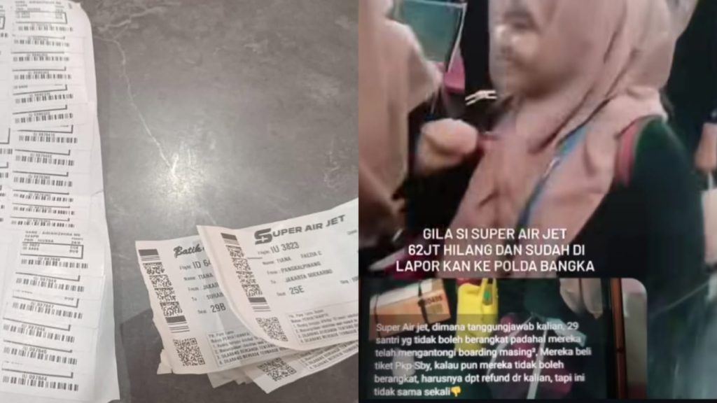 29 Santri Bangka Belitung Terkatung-katung Usai Dideny Naik Super Air Jet, Rugi Ratusan Juta!