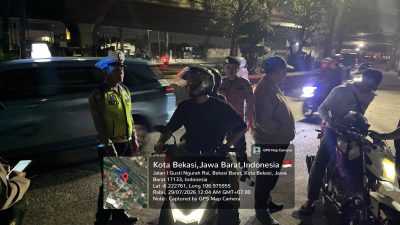 Polsek Bekasi Barat Intensifkan Razia Stasioner dan Patroli Cegah Kejahatan Jalanan serta Tawuran