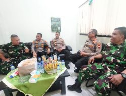 Kapolsek Bekasi Barat Silaturahmi ke Koramil 01 Kranji, Perkuat Sinergitas TNI-Polri