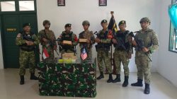 Satgas Pamtas Yonkav 8/NSW/2 Kostrad Gagalkan Penyelundupan 5.000 Detonator Aktif